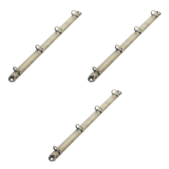 Raindrops 3pcs Notebook Mechanism Replacement Kit A4 4 Ring Metal Binder Spine Office Supplies For Loose Leaf Notebook Planner Binding Accessories