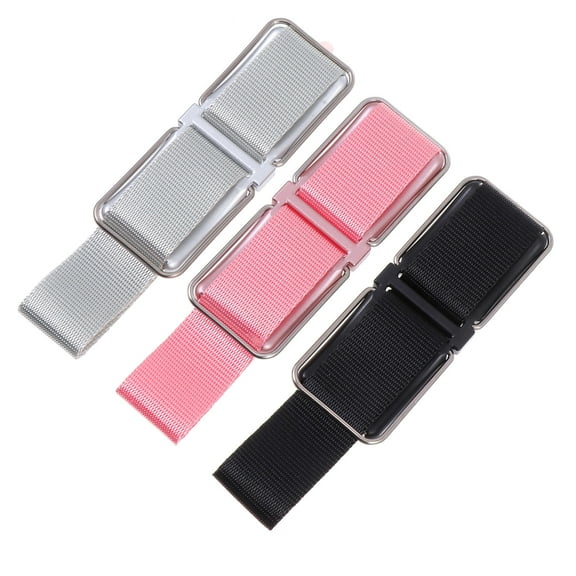 FOMIYES 3-Pack Black Phone Stand Strap with Foldable Design, Portable Phone Grip for Easy Mobility and Secure Hold