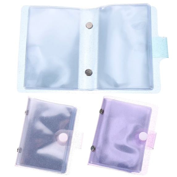 Raindrops Plastic Photo Album Blue 3Pcs For Collectors