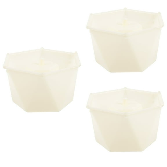 Raindrops 3-Piece Flower Pot Mold Set for Crafts, Resin Casting, Planter Making and Home Gardening Projects