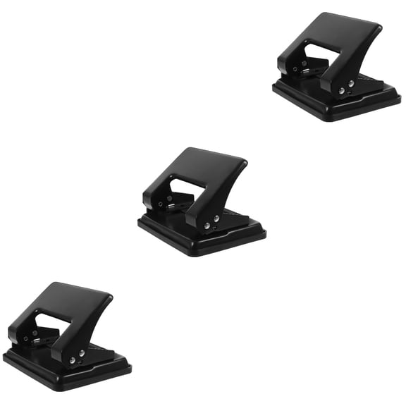 Raindrops 3pcs Portable Hole Puncher Office Card Puncher Multi-function Paper Puncher Home Accessory