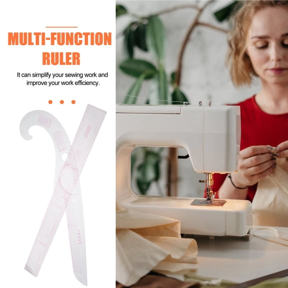 FOMIYES 3-Piece Flexible Plastic Sewing Ruler Set for Accurate Fabric Cutting and Precise Garment Pattern Drafting Tools