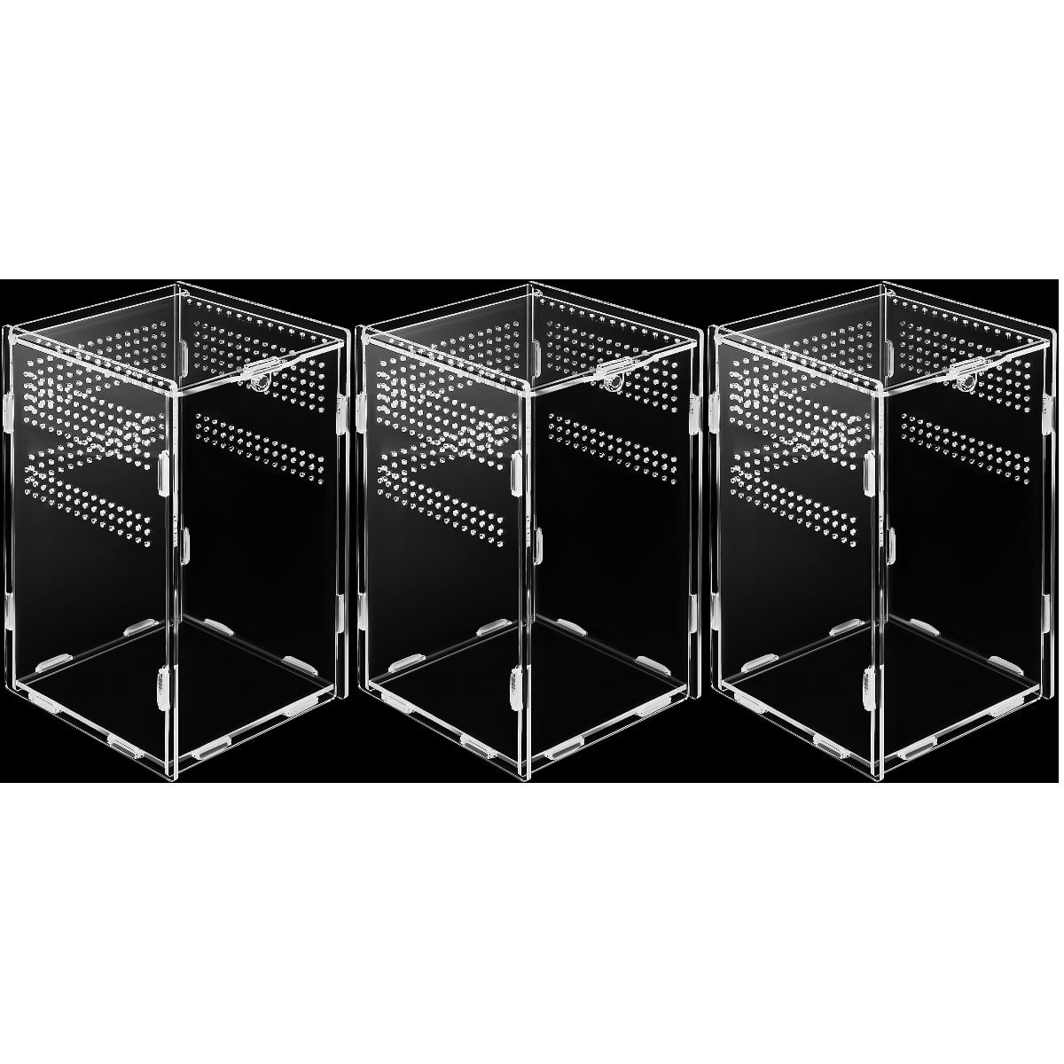 Raindrops 3pcs Reptile Feeding Box Tarantula Enclosure Stick Insect ...