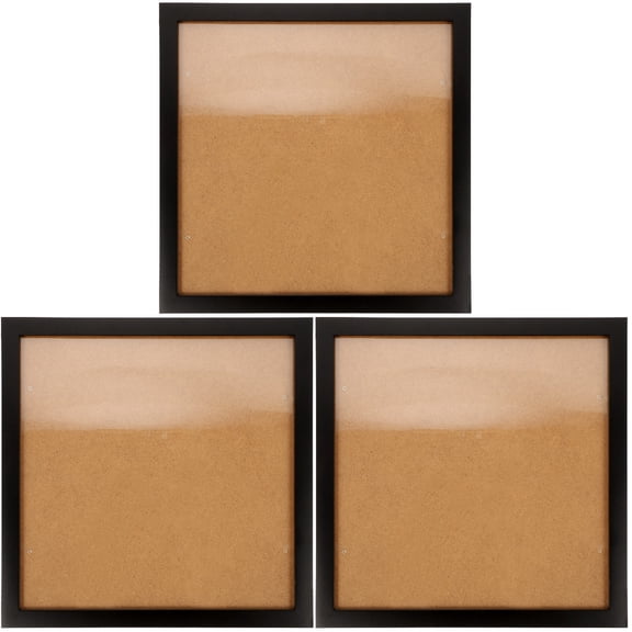 Raindrops 3-Piece Wooden Picture Frame Set for Wall and Table Decor, Display Frames for Photos, Paintings, and Crafts