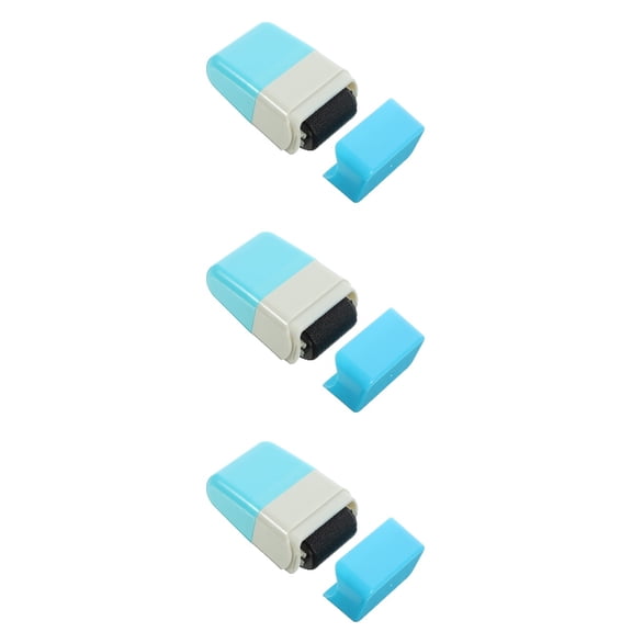 Raindrops 3pcs Secret Seal Roller Household Stamp Roller Multi-function Confidential Stamp Privacy Accessory
