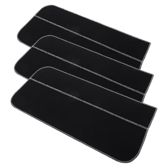 Raindrops 3Pcs Silverware Storage Case Black Anti Tarnish Protector Pouch for Home Kitchen