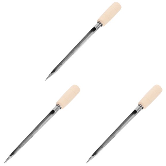 Raindrops 3pcs Soil Sampler Grain Probe Wheat Corn Sampler Reusable Rice Test Probe Cereal Sampler with Wooden Handle