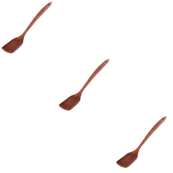 Raindrops 3pcs Solid Wood Kitchen Spatula Cookware Kitchenware Utensils Supplies 39x8cm