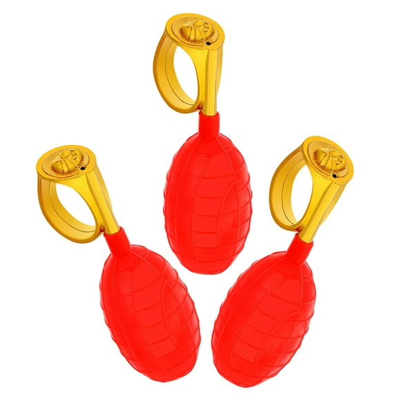 Raindrops 3pcs Spoof Water Prank Spray Ring Games Tricky April Fools' Day Squirt Toys for Family Friends Outdoor Indoor Laughter Challenges