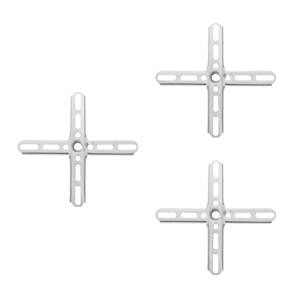 Raindrops Universal Mounting Bracket Kit Iron Lamp Cross Design 3 Pieces Hardware Accessories
