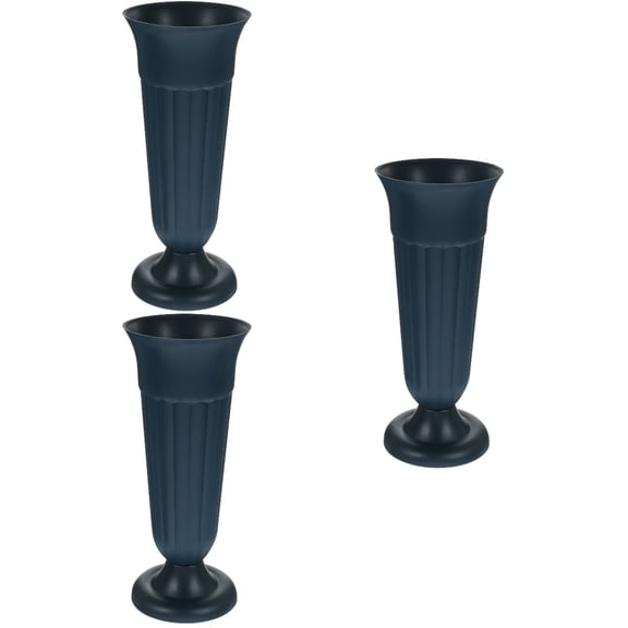 Raindrops 3pcs Urn Planter Memorial Vase Cemetery Grave Flower Holder Graveyard Flower Container Urn Planter