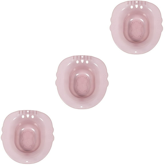 Raindrops 3pcs Useful Women Postpartum Care Basin Plastic Useful Sitz Bath Basin For Toilet Sitz Bath