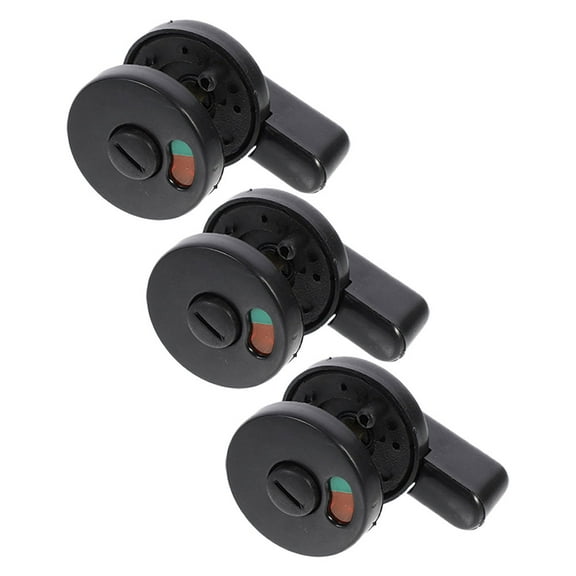 Raindrops 3pcs Bathroom Door Lock with Privacy Indicator Vacant Engaged Sign for Public Restroom Commercial Door Handle