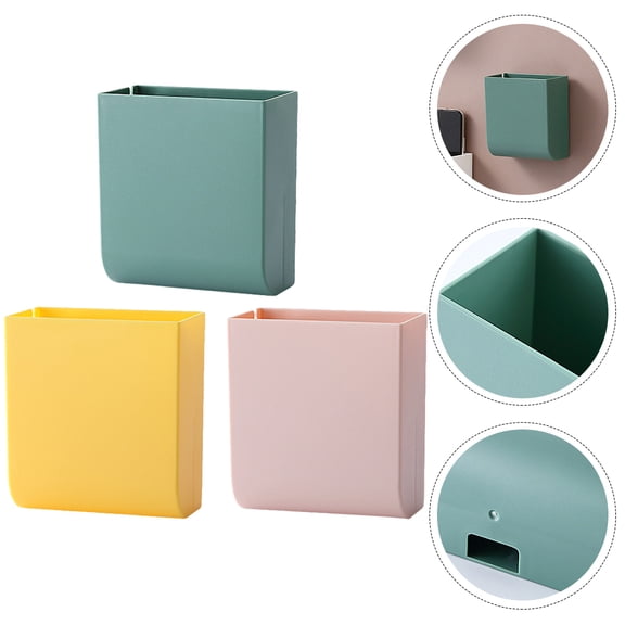 Raindrops 3Pcs Wall Storage Container Lightweight ABS Box for Living Room and Kitchen