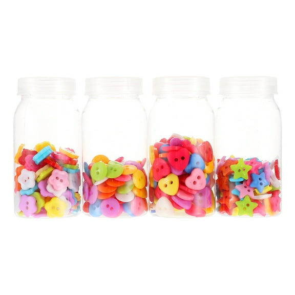 Raindrops  4 Bottles Crafting Buttons Cartoon Resin Multipurpose Baby Toddler