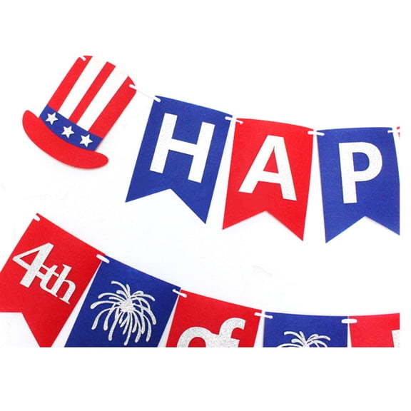 Raindrops 4 Flags Banner Hanging Celebration Party Supplies