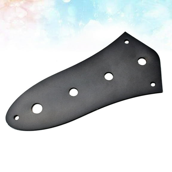 Raindrops 4 Iron Plate Bass Plate Guitar Potentiometer Control Plate Output Replacement Body Socket Jazz Parts Black