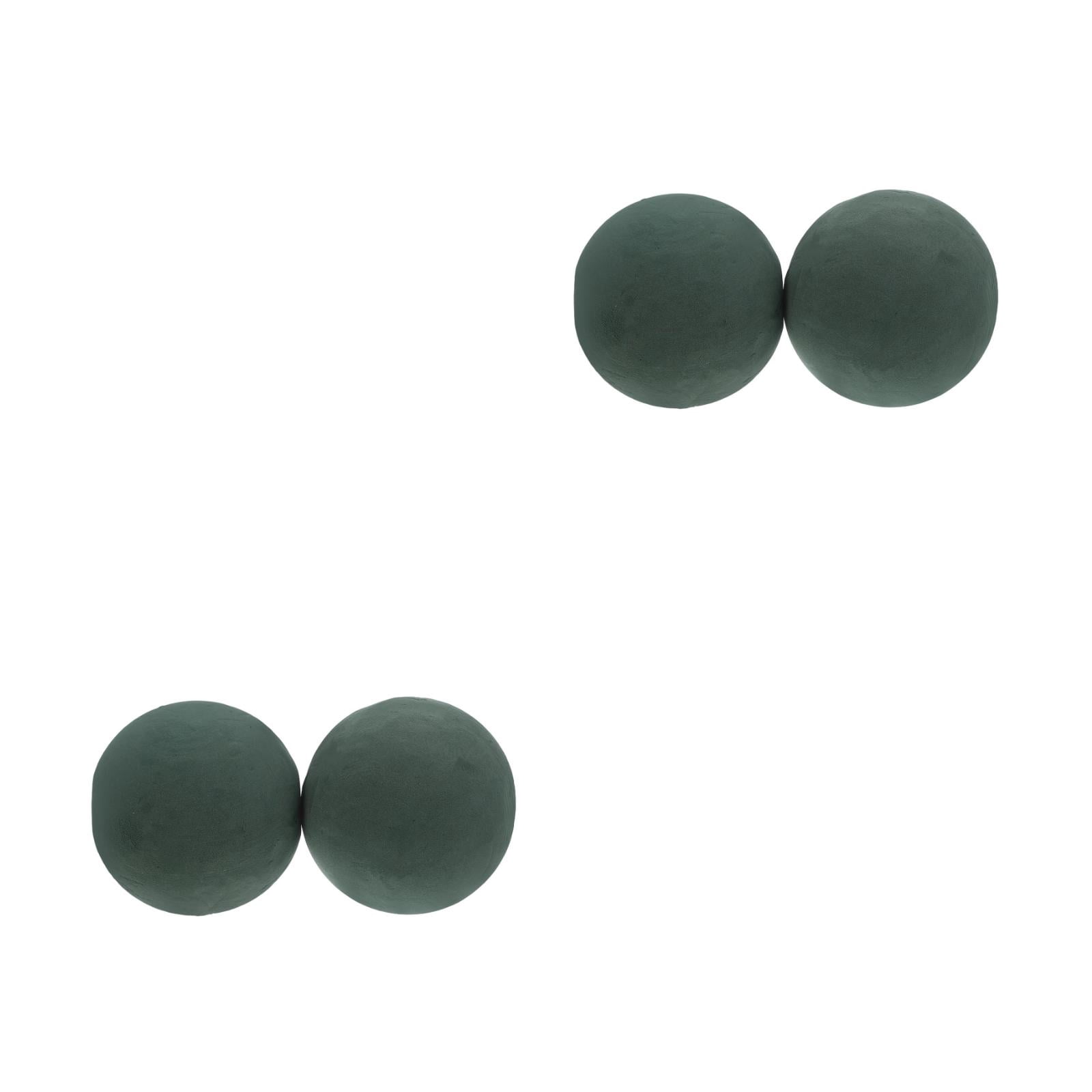 Raindrops 4 PCS Round Floral Foam Blocks and Spheres 15cm Wet Dry Foam Bricks for Flower Arrangements and Craft Projects