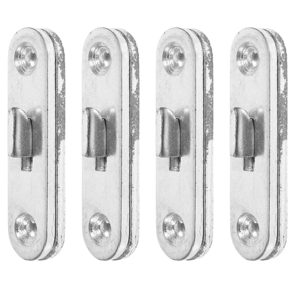 Raindrops  4 Pairs Bed Hinge Rails for Kids Headboards Universal Frame Silver