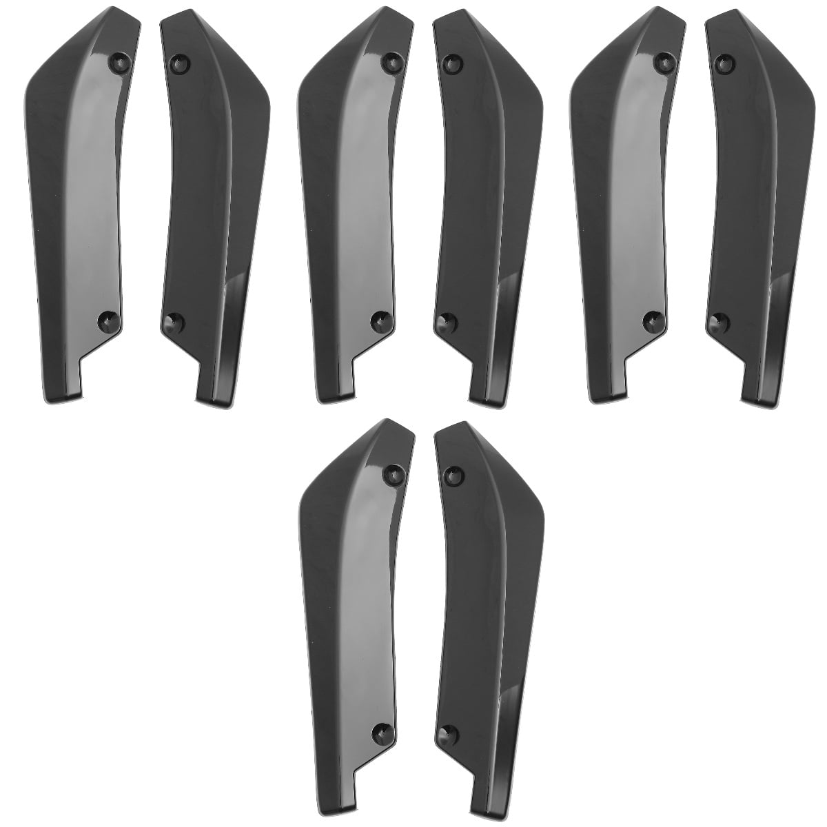 Raindrops 4 Pairs Car Bumper Protector Back Splitter Car Exterior ...