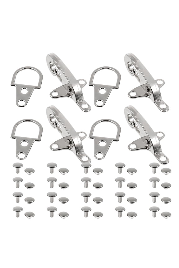 4Pairs Easy Install Metal Buckles for Garment Decoration and Bag Accessories