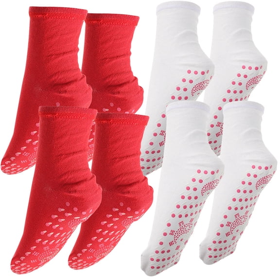 Raindrops  4 Pairs Thickened Heating Socks Thermal Mid-calf Cold Weather Autumn Man