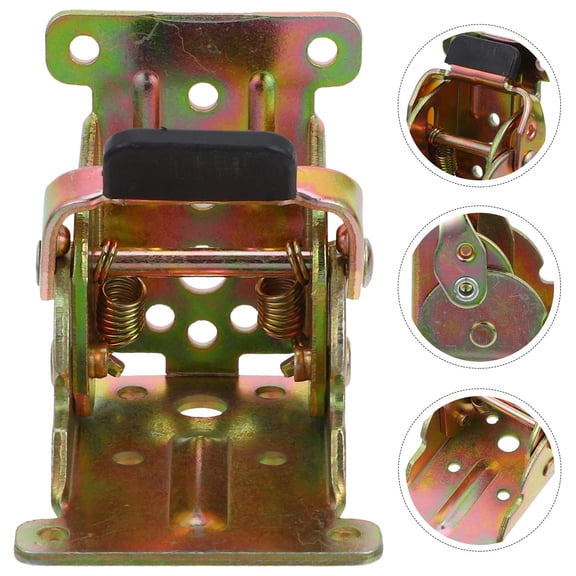Raindrops 4-Pack 90 Degree Table Support Brackets with Positioning Hinge, Golden Hardware for Furniture