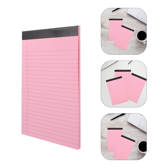 Raindrops 4 Pcs A5 Notepad Pocket Size Idea Notebook for Students List Red