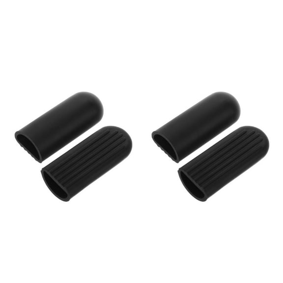 Raindrops 4 Pcs  Anti-Slip Silicone Kickstand Protective Sleeve For Electric Scooter Foot Support And Parking Stand Black