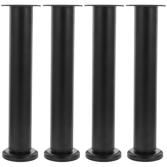 Raindrops 4 Pcs Bed Frame Support Foot Raiser Adjustable Kitchen Legs Desk Black