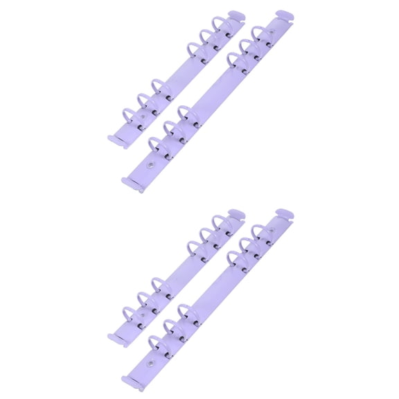 Raindrops 4-Pack Binder Spine Inserts with Paper Spine Clips, Compatible with Notebooks and Segmented Binder Systems