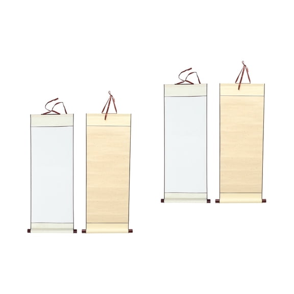 Raindrops 4 Pcs  Blank Calligraphy Paper Multi-function Blank Scroll Chinese Painting Scroll Practical Painting Paper