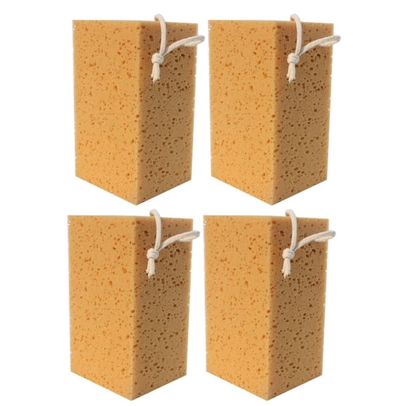 Raindrops 4 Pcs Car Sponge for Removing Dirt and Stains Lint-free