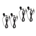 thumbnail image 1 of Raindrops 4 Pcs  Laptop Collar Clip Amplifier Smartphone Mini Mic Hand Free Microphone (Black), 1 of 8