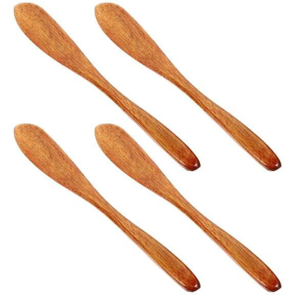 Raindrops 4-Piece Cheese Spreaders and Jam Knives Set - Condiment Spreader for Bread and Snacks, Child-Friendly Design