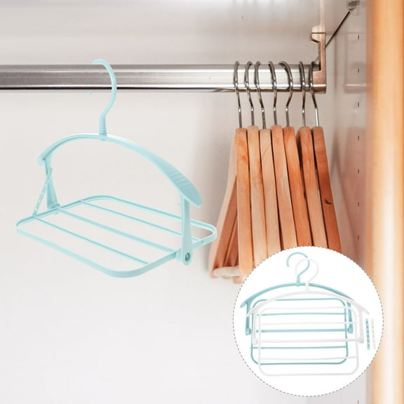 Raindrops 4 Pcs Clothes Hangers Pants Space Saving Multifunctional Man