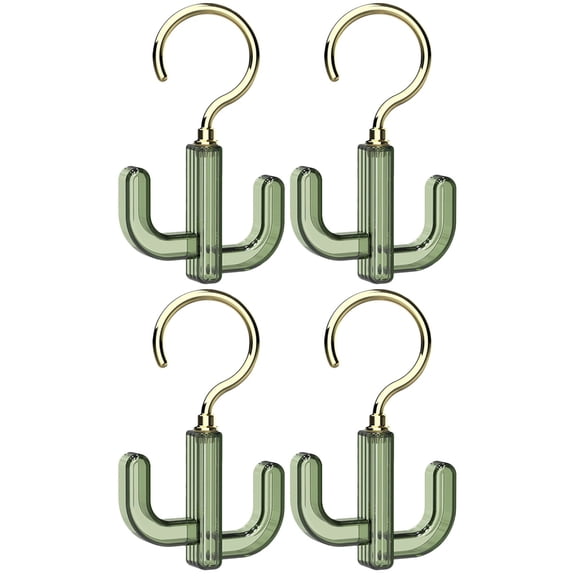 Raindrops 4 Pcs Clothing Hanger Rotating Clothes Hook Rotation Hanging Hook Closet Purse Organizer for DIY