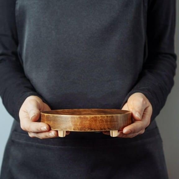 Raindrops 4 Pcs Copper Light Base Pad Stand Riser DIY Metal Lamp Pads Golden