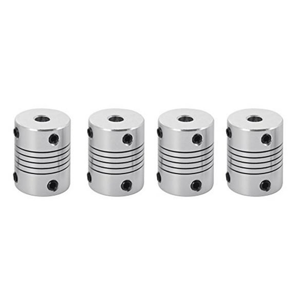 Raindrops  4 Pcs Coupler Motor Coupling Shaft Flexible Couplings