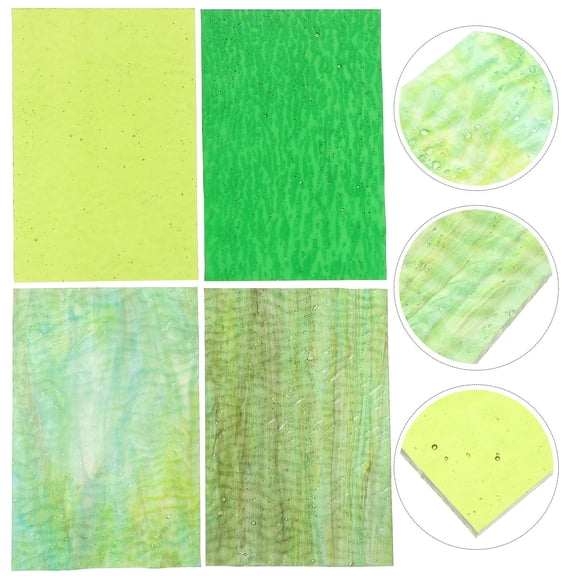 Raindrops  4 Pcs Craft Tiles Mosaic Painting Materials Arts and Crafts