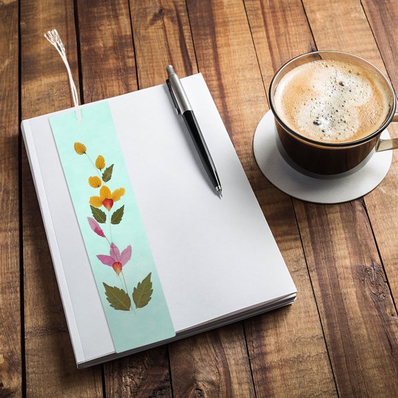 Raindrops 4 Pcs DIY Bookmarks Pressed Dried Flower Decorative Handmade