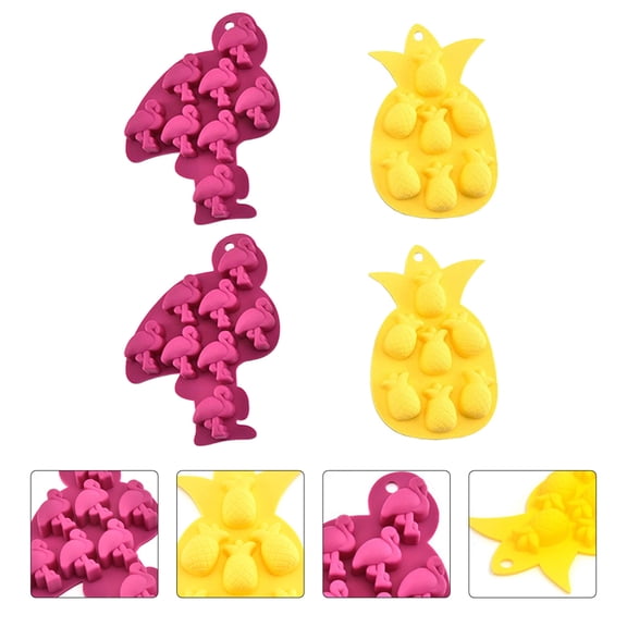SHOWERORO Silicone Trays Molds Set of 4 for Easy Homemade