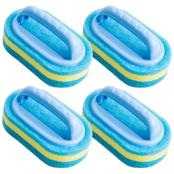Raindrops 4 Pcs Kitchen Cleaning Brush Sponge Scrub Pot Eraser