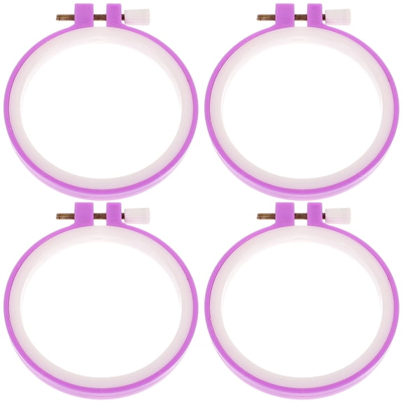 Raindrops 4 Pcs Fabric Embroidery Hoops Cross Stitch Frame Ring Frames
