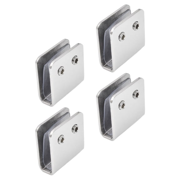 Raindrops 4-Piece Stainless Steel Floating Shelf Retaining Clips, , 4.50 x 4.50 x 1.00 cm, Hardware Set