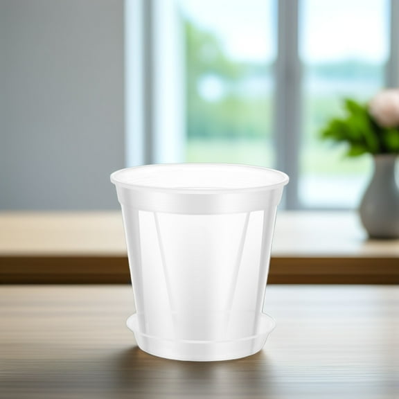 Raindrops 4 Pcs Flower Pots Plastic Plant Pots Garden Pots Strawberry Planter Planting Pots Home Decors 1 Gallon