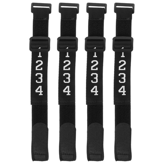 Raindrops 4 Pcs Football Accessories Umpire Referee Gear Kit Marker Black