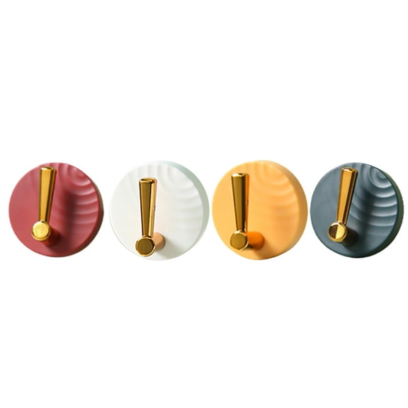 Raindrops  4 Pcs Functional Hook No Nail Wall Hangers Hat Hooks