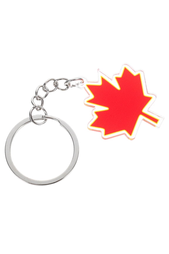 4 Pcs Funny Maple Leaf Key Chain Girls Purse Accessories Car Key Pendant Maple Leaf Shaped Keychain For Girls Cute Handbag Pendant Charms