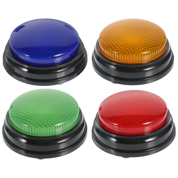 Raindrops 4 Pcs Game Show Buzzer Buzzers That Who Buzzed First Illuminated Sound Button